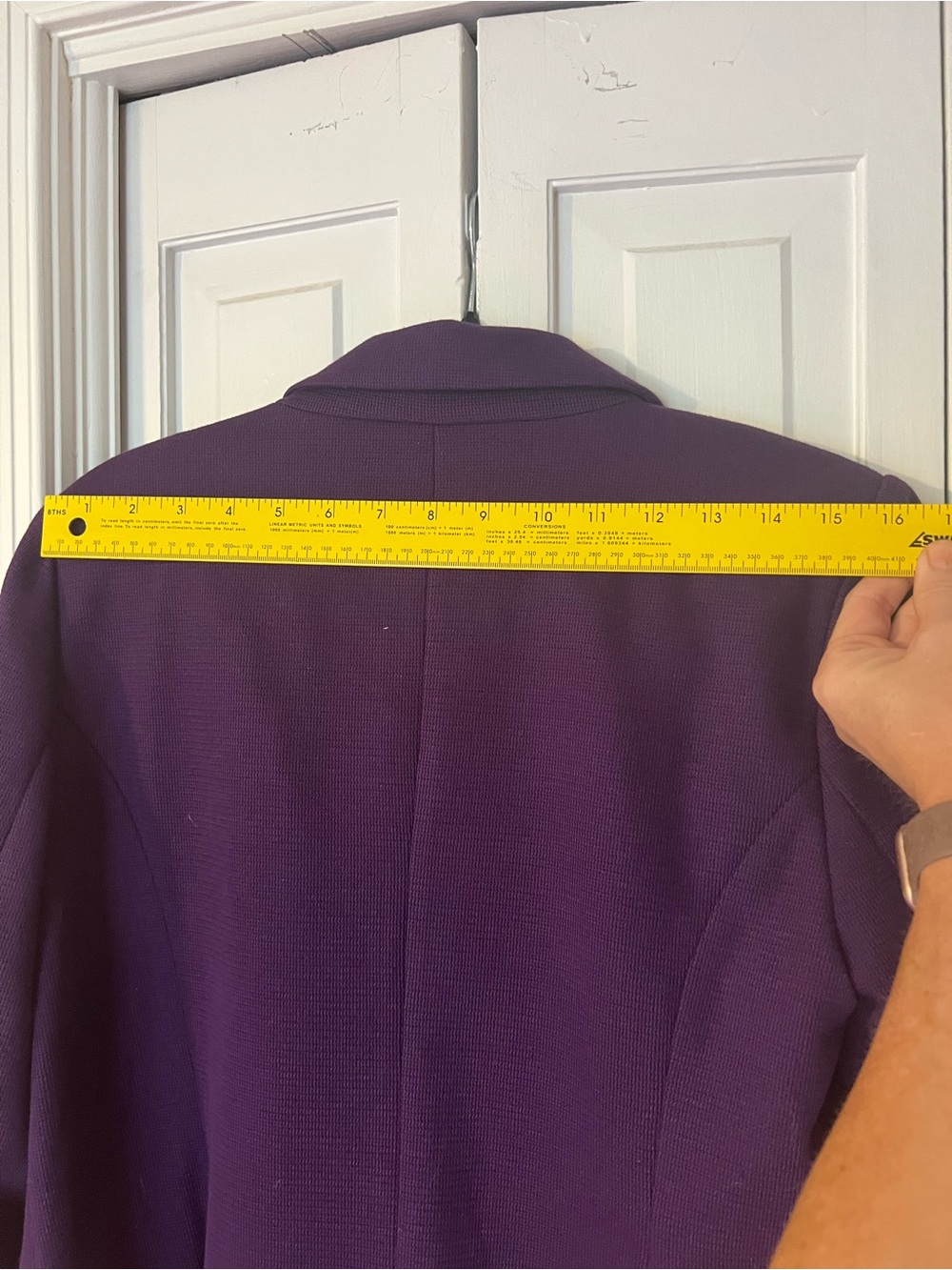 41 Hawthorn Purple Natalie Knit Tailored Blazer - Picture 11 of 12